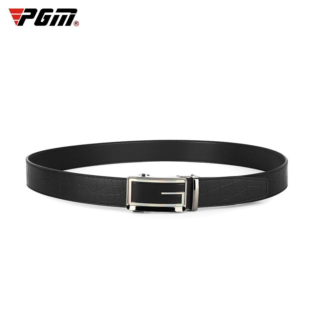 PGM Golf Belt Men&#39;s First Layer Cowhide Alloy Automatic Buckle Business Casual Simple and Versatile PD016 - KiwisLove