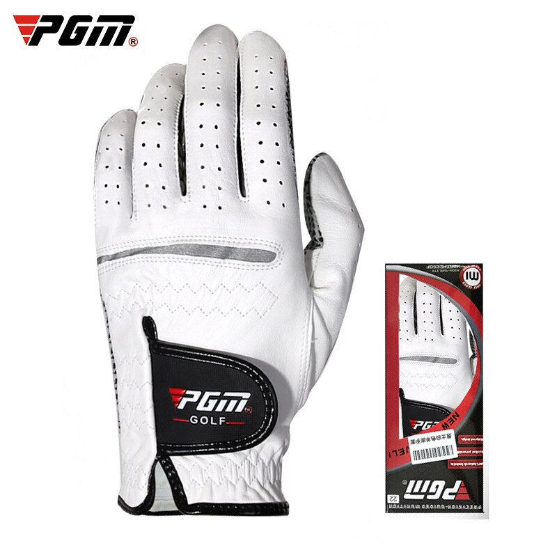 PGM Authentic Men&#39;s Golf Gloves Breathable Leather Sheepskin Left Right Hand Anti-skid Beginner Practice Golf Accessories ST001 - KiwisLove
