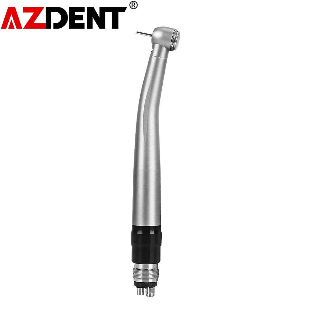 AZDENT 4 Hole Dental Handpiece LED E-generator Quick Coupler 4 Way Spray Clean Standard Head Push Button Chuck - KiwisLove