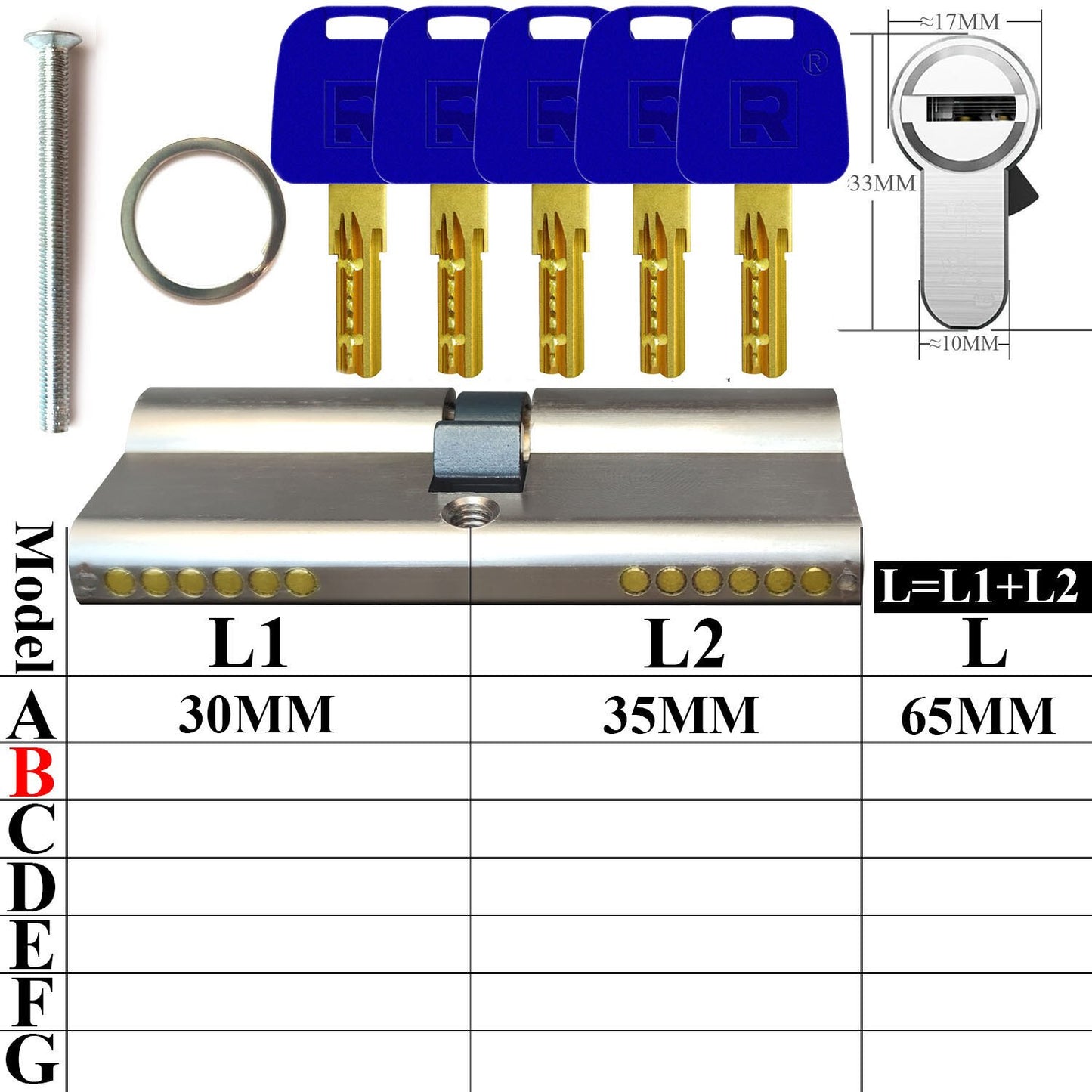 All locks use the same key, one key opens all locks Door lock Lock cylinder Door cylinder lock Entrance door lock Cylinder lock - KiwisLove