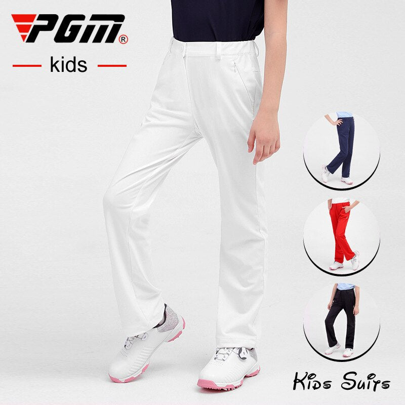 PGM Quick-drying Golf Clothing Children Pants Girls Fashion Breathable Trousers Outdoor SportsWear Cotton Pants Soft KUZ108 - KiwisLove