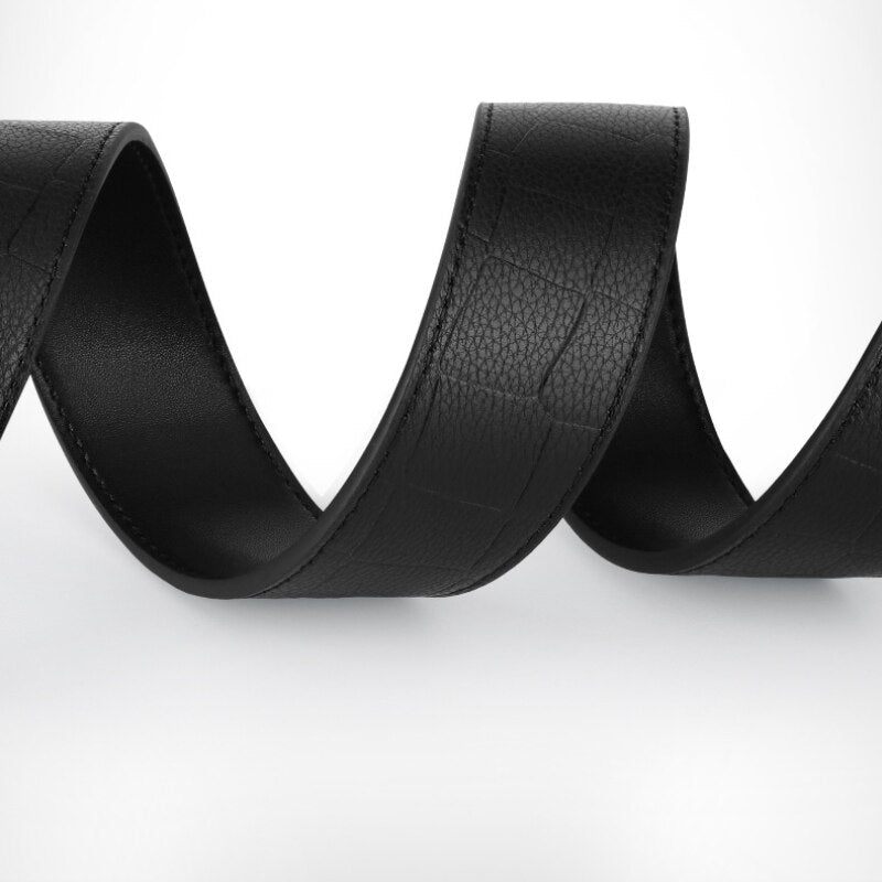 PGM Golf Belt Men&#39;s First Layer Cowhide Alloy Automatic Buckle Business Casual Simple and Versatile PD016 - KiwisLove