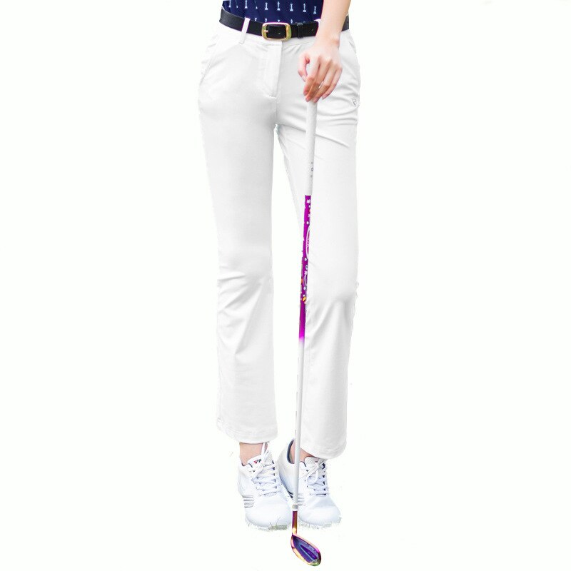 PGM Women High Elastic Casual Long Pants Female Breathable Slim Trousers Lady Golf Tennis Quick-Drying Sports Pants KUZ067 - KiwisLove