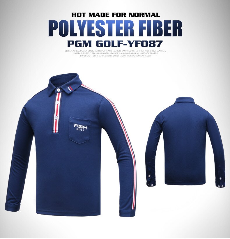 PGM Golf Boy&#39;s Wear long sleeved T-shirt Boy Girl Children&#39;s Breathable Moisture Absorption High Elastic Clothing YF087 - KiwisLove