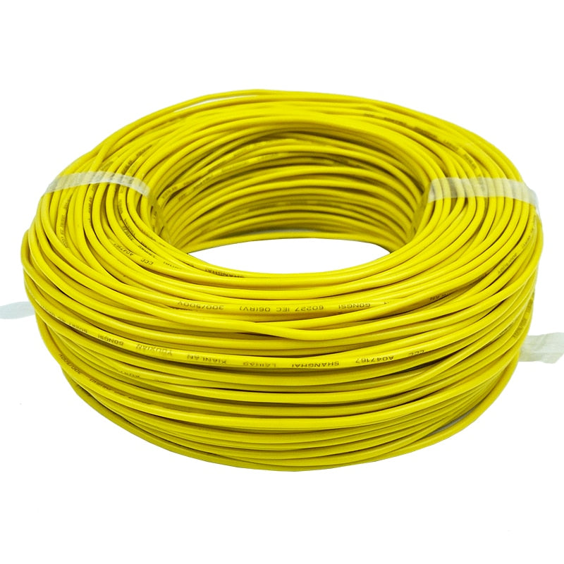 5 Meters Sq 0.3 0.5 0.75 1 1.5 mm RV Fine Wire PVC Insulated Bare Copper Cable 220V Speaker Power Led Electric Electrical Wire - KiwisLove