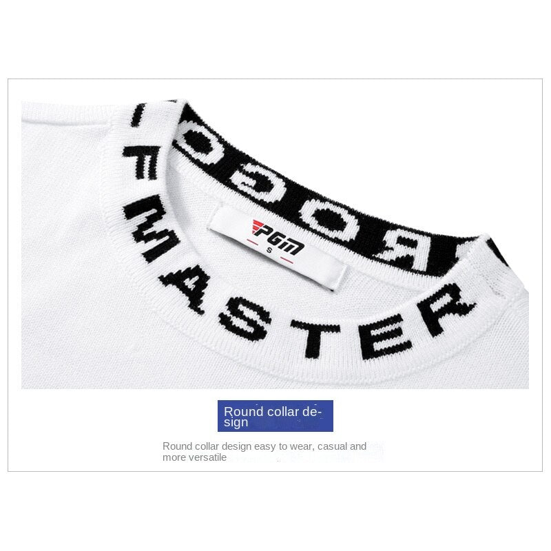 PGM Golf Sweater Children Winter Mercerized Wool Sports Clothing Girls Warm Long-Sleeved T-Shirt Round Neck Thick Autumn Clothes - KiwisLove