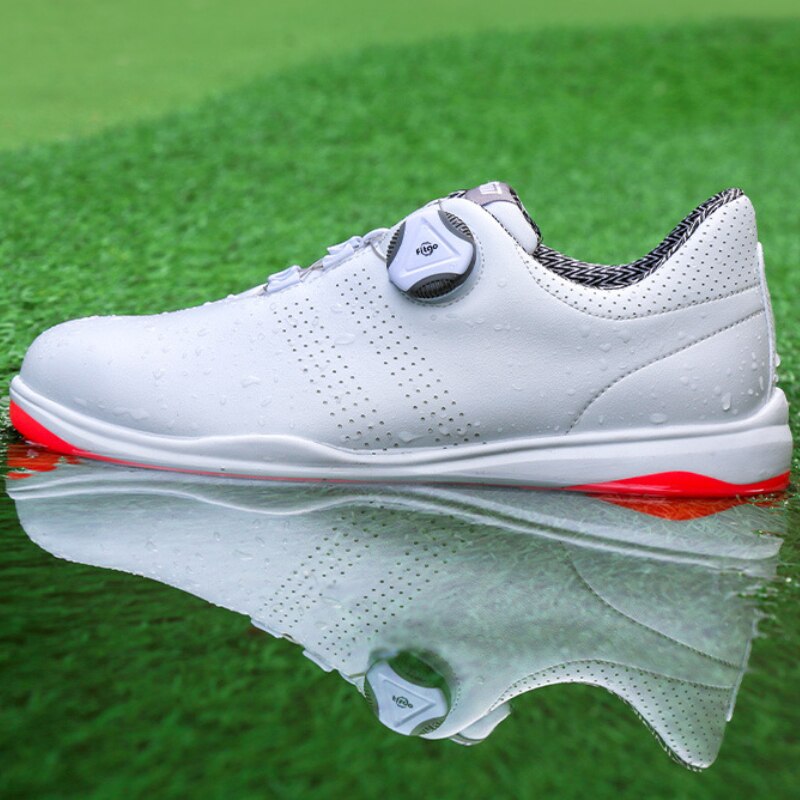 PGM Women Golf Shoes Waterproof Lightweight Knob Buckle Shoelace Sneakers Ladies Breathable Non-Slip Trainers Shoes XZ165 - KiwisLove