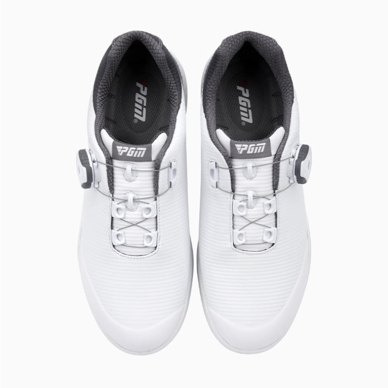 PGM Women Golf Shoes Waterproof Anti-side Sliding Nail Spin Buckle Soft Microfiber Leather Casual Sport Gym Sneakers XZ199 - KiwisLove