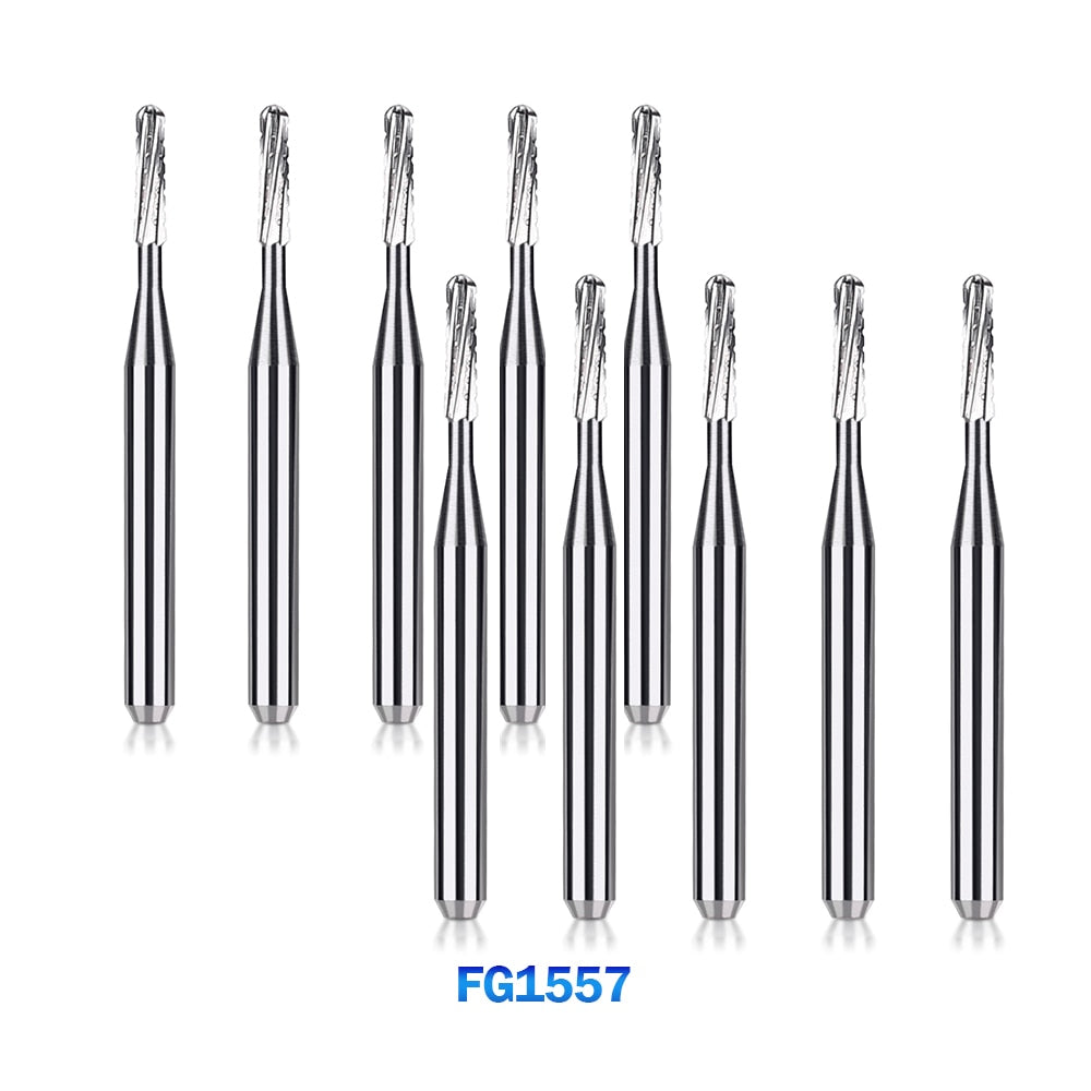 10pcs/Pack FG Dental Tungsten Carbide Bur Drill Round Type for High Speed Handpiece Dia.1.6mm - KiwisLove