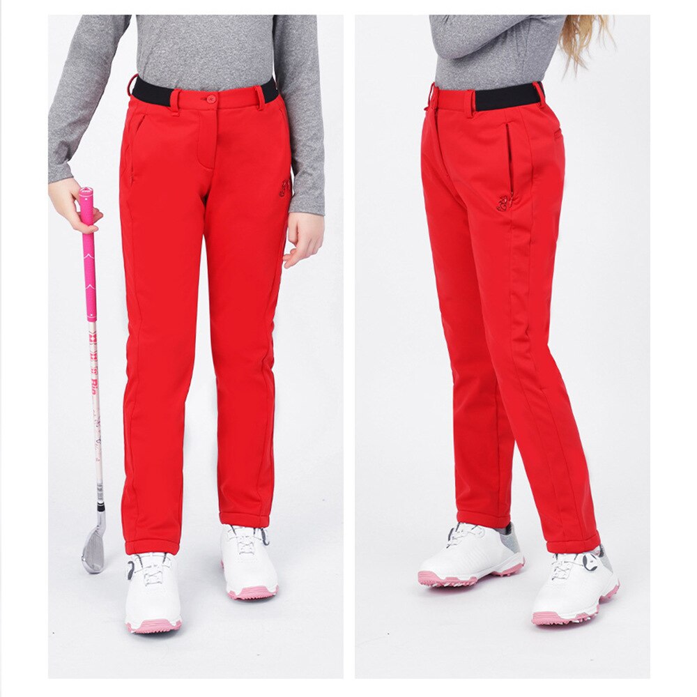 PGM Autumn Winter Waterproof Children Golf Trousers Thick Keep Warm Long Pant Boys girls Plus Velvet Golf Pants Windproof KUZ110 - KiwisLove