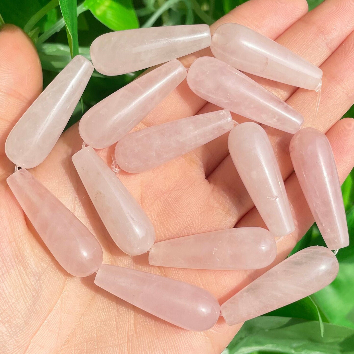 2pcs Natural Water Drop Genuine Stone India Agates Labradorite Tiger Eye Chalcedony Loose Beads for Jewelry Making DIY Bracelet - KiwisLove