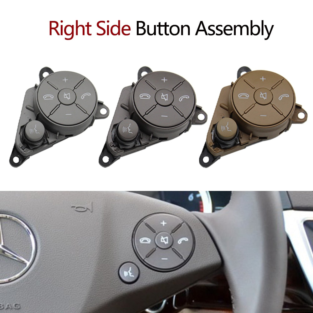 Car Left Right Steering Wheel Button Control Switch For Mercedes Benz 204 C Class GLK X204 E Class W212 2048210351,2048210451 - KiwisLove