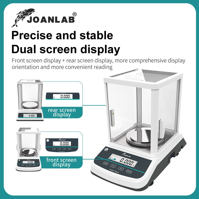 JOANLAB Analytical Balance Lab Digital Scales Electronic Balance Precision Balance Scale Range: 200/300/500g Resolution: 0.001g - KiwisLove