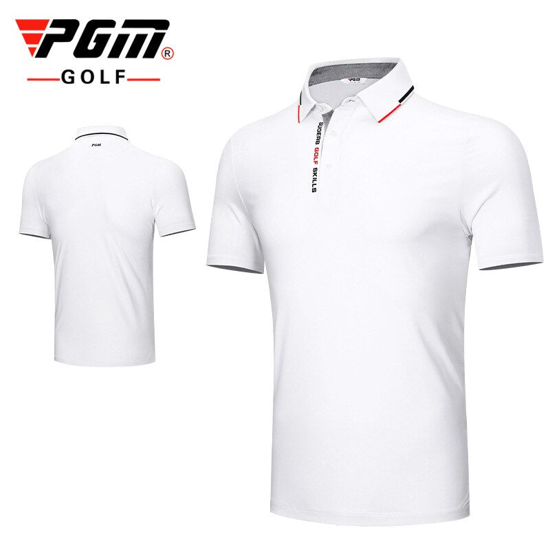 PGM Golf T Shirt Men&#39;S Shirts Summer Short Sleeved Tops Men Breathable Elastic Uniforms Golf Clothing Size M-XXL YF393 - KiwisLove