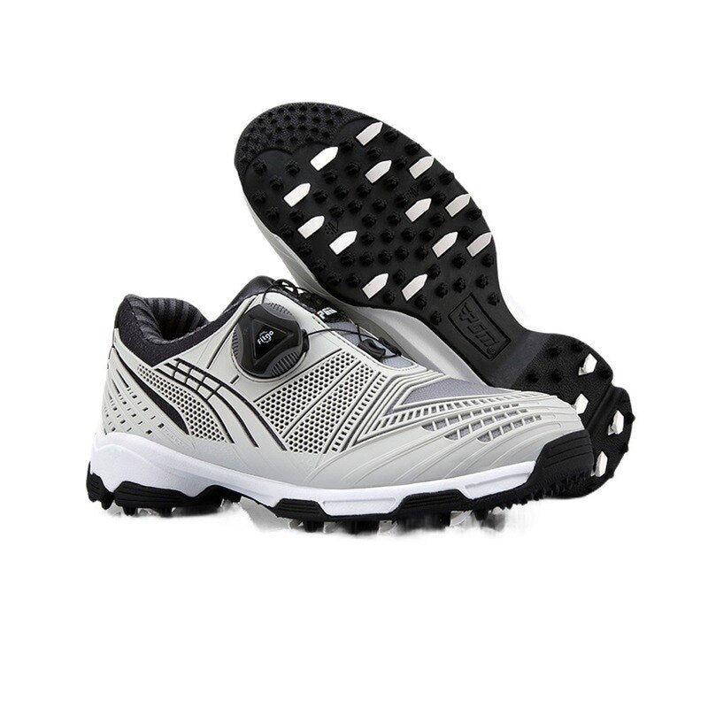 PGM Children&#39;s Golf Shoes boys Button Quick Lacing Shoes Outdoor Sports Waterproof Sneakers Gradient Color Autumn Winter XZ105 - KiwisLove