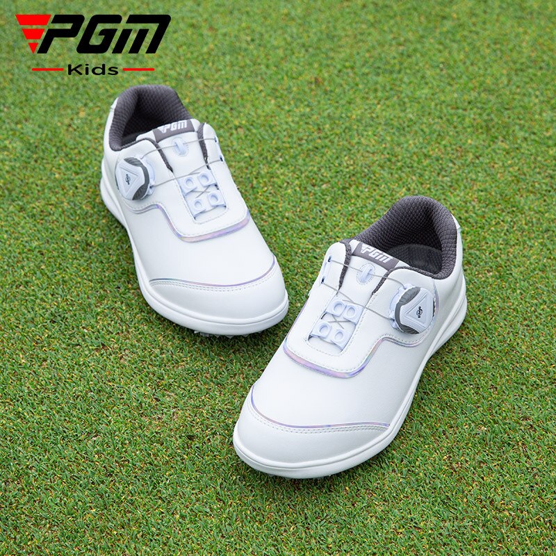 PGM kids Boys girls Golf Shoes Waterproof Anti-slip Light Weight Soft Breathable Universal Outdoor Children&