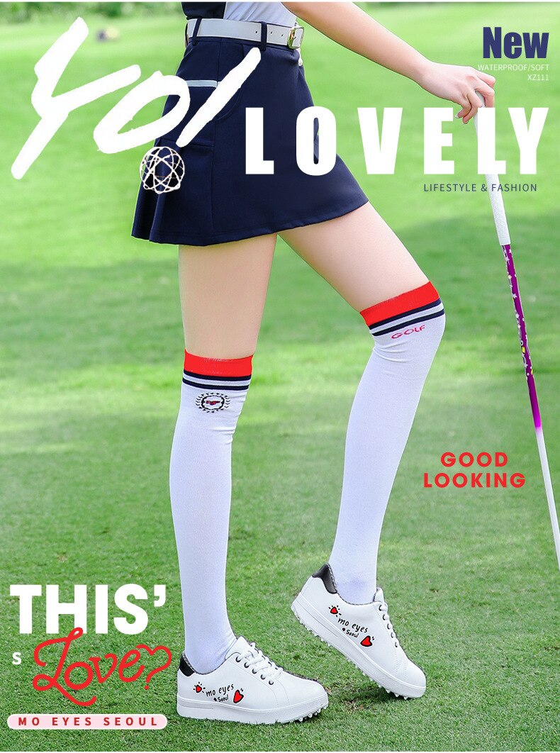 PGM Women Waterproof Golf Shoes Light Weight Soft and Breathable Universal Outdoor Camping Sports Shoes All-match White Shoes - KiwisLove