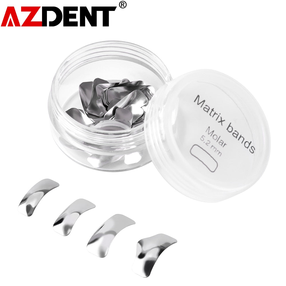 AZDENT Dental Sectional Matrix Contoured System Metal Dentistry Resin Clamping Seperating Ring Autoclavable - KiwisLove