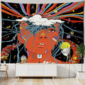 Kawaii Women Wall Hanging Tapestry Anime Cute Girl Illustration Aesthetic Art Tapiz Hippie Room Dorm Decor - KiwisLove