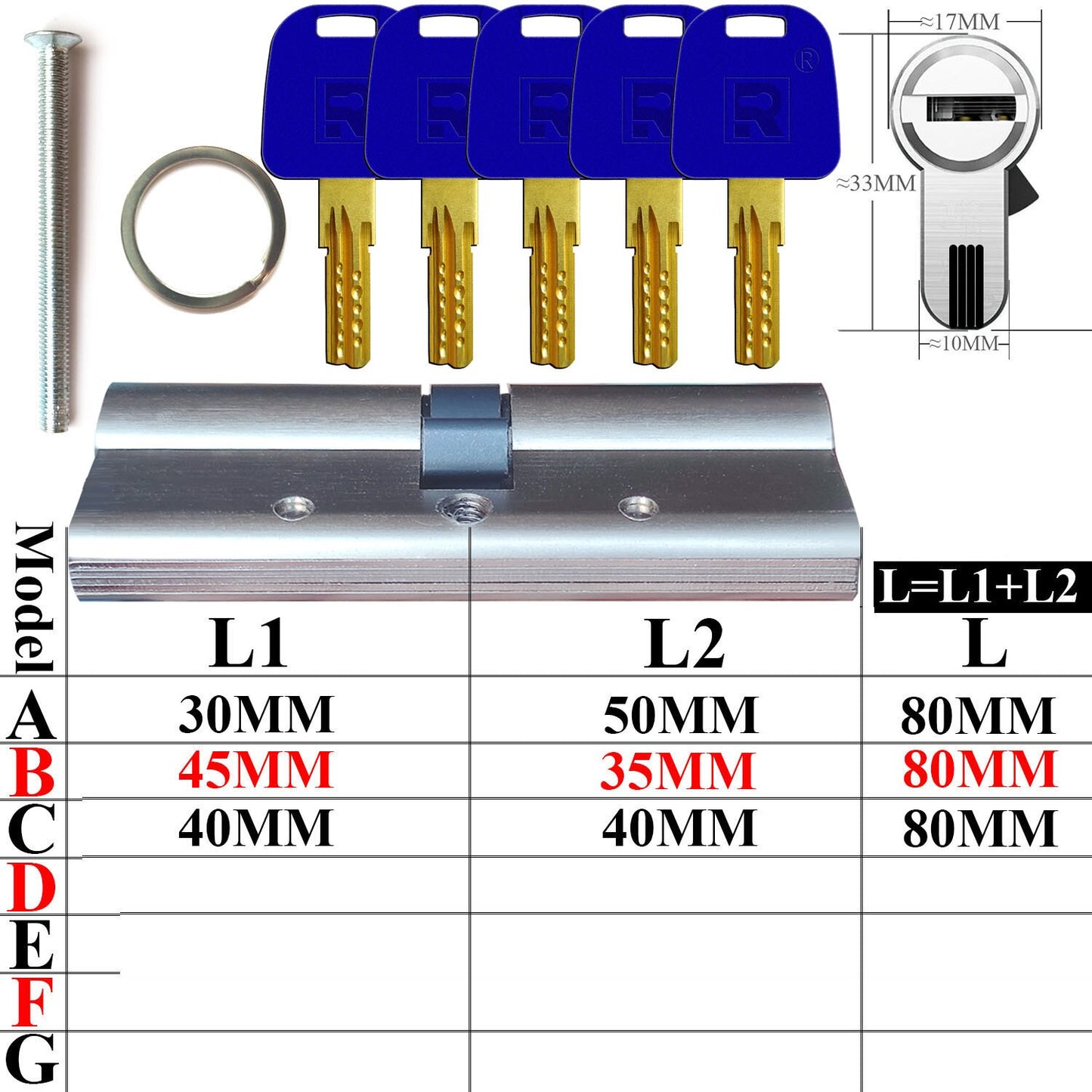 All locks use the same key, one key opens all locks Lock cylinder Door cylinder lock  Outdoor door lock  Cylinder lock Door lock - KiwisLove
