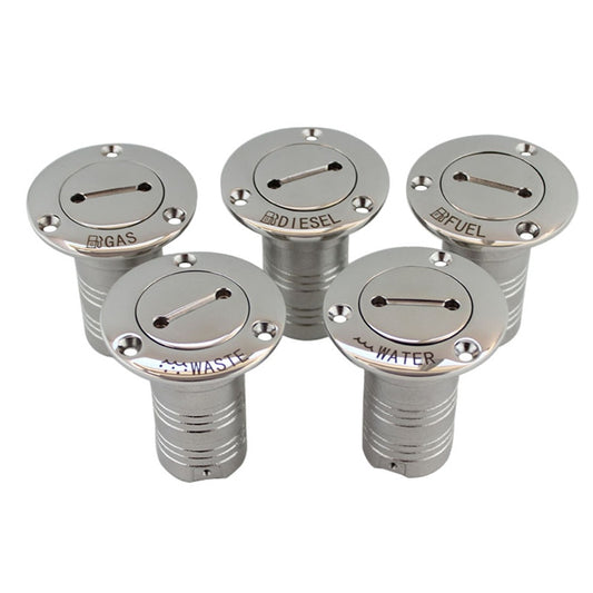 1-1/2" and 2" Marine Boat Hardware Deck Fillers 316 Stainless Deck Filler Fuel Water Waste Diesel Gas Key Cap Filler 38mm 50mm - KiwisLove