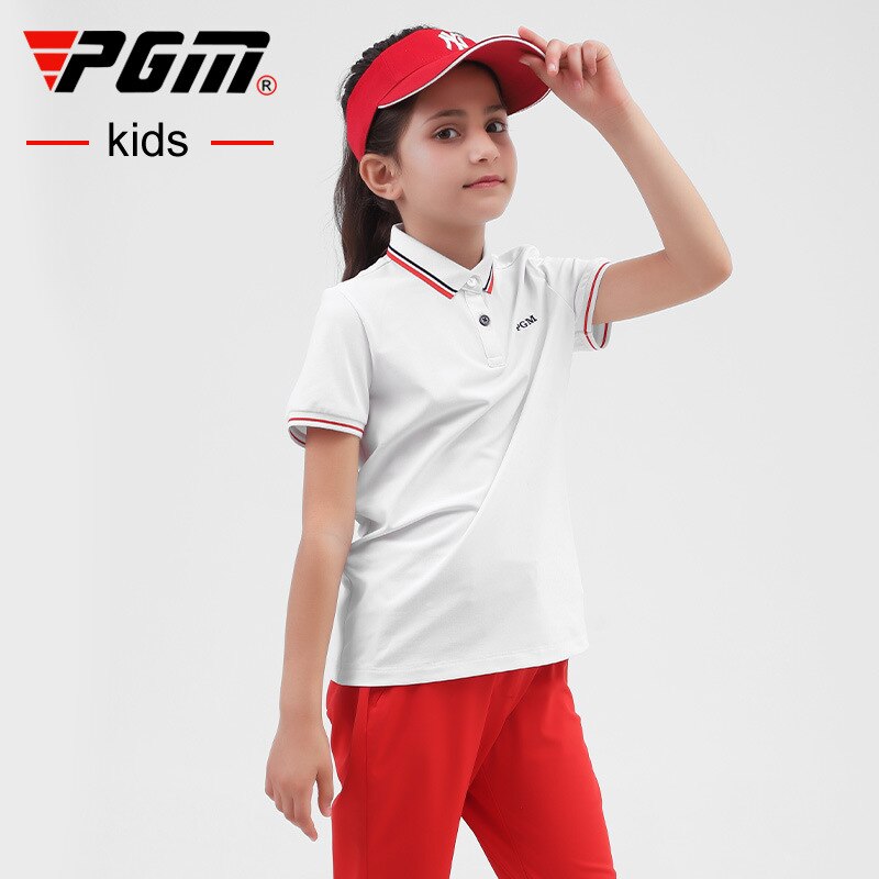 PGM Golf Clothing Summer Girl Golf T-Shirt Short Sleeve Golf Shirts Comfortable And Breathable Tops Golf Apparel S-XL YF413 - KiwisLove