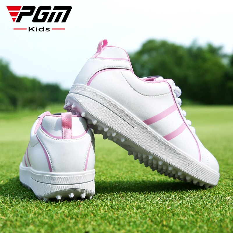 PGM Children&#39;s Golf Shoes Waterproof Anti-skid Teenager Light Weight Soft and Breathable Sneakers Boys Girls Sports Shoes XZ220 - KiwisLove