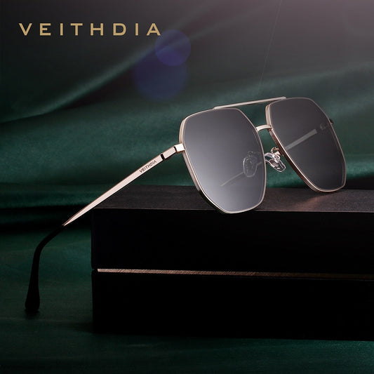 VEITHDIA Brand Nylon Material Male Sunglasses Square Retro Vintage Polarized UV400 Lens Eyewear Sun Glasses For Men/Women 8258 - KiwisLove