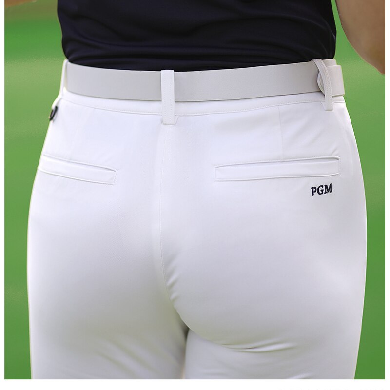 PGM Women High Elastic Casual Long Pants Female Breathable Slim Trousers Lady Golf Tennis Quick-Drying Sports Pants KUZ067 - KiwisLove