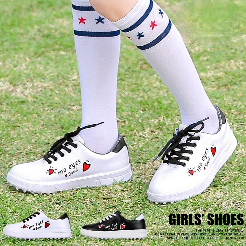 PGM kids sneakers Waterproof Golf Shoes Girls Light Weight Soft and Breathable Universal Outdoor Camping Sports Shoes XZ121 - KiwisLove