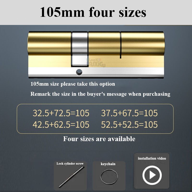 European standard lock cylinders Outdoor door locks,cylinder locks for entry doors, Cylinder door lock cylinder 8 keys lock core - KiwisLove