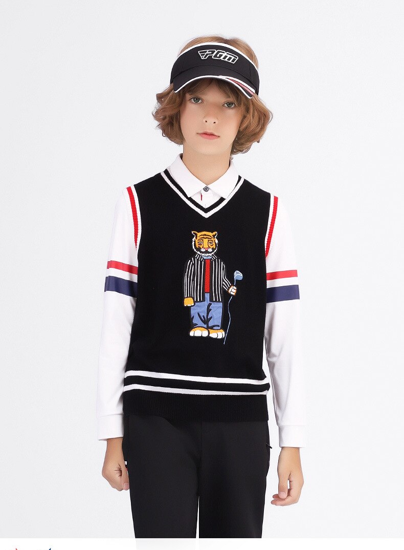PGM Under Armour Golf Winter Vest Children&#39;s Jackets Sweater Boy&#39;s Vest Comfortable Warm Mercerized Wool YF436 - KiwisLove