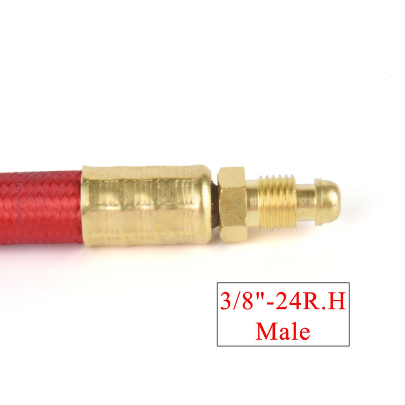 3.8m(12.5ft)/7.6m(25ft)Power Cable  Red Gas Hose TIG Welding Torch Package WP9 Series  Dinse LDT-917F Connector - KiwisLove