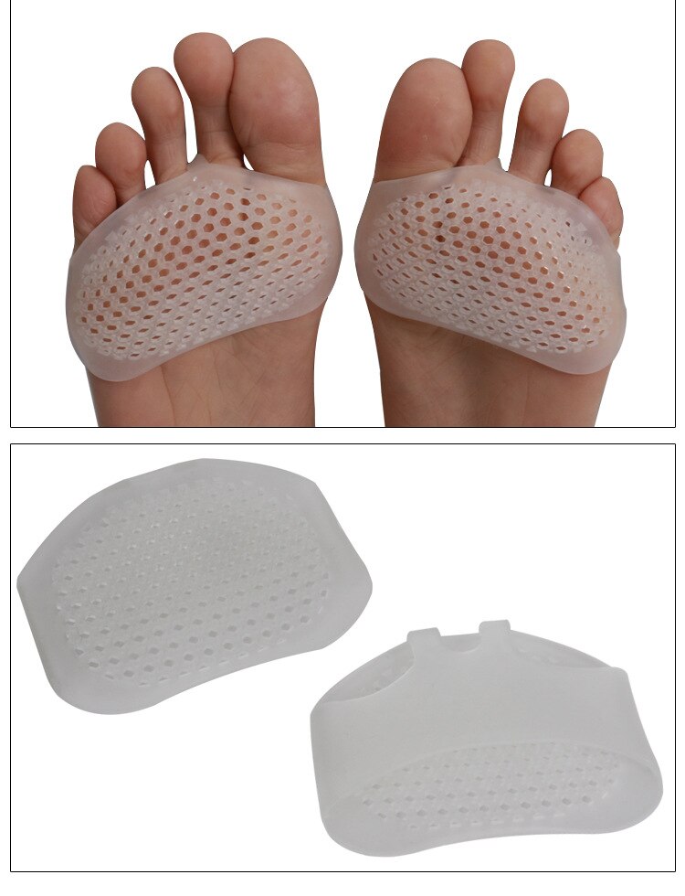 Silicone Gel Toe Pads High heel shock absorption anti Slip-resistant metatarsal foot Pad Forefoot Pad Feet Pain Foot Pad Massage - KiwisLove