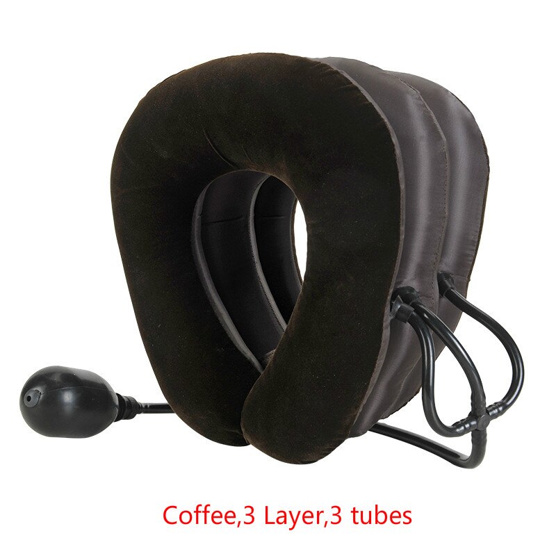 U Neck Pillow Air Inflatable Pillow Cervical Brace Neck Shoulder Pain Relax Support Massager Pillow Air Cushion Traction Soft - KiwisLove