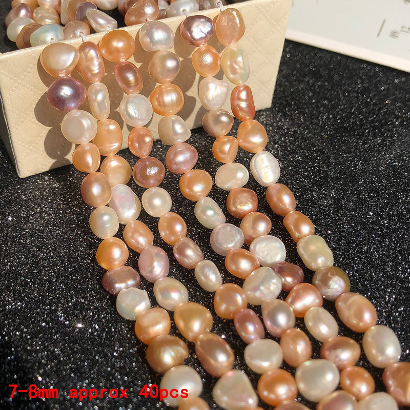 Natural Freshwater Pearl Beads Grey Black Pink Irregular Pearls Beads for Jewelry Making DIY Bracelet Necklace Handmade Crafts - KiwisLove