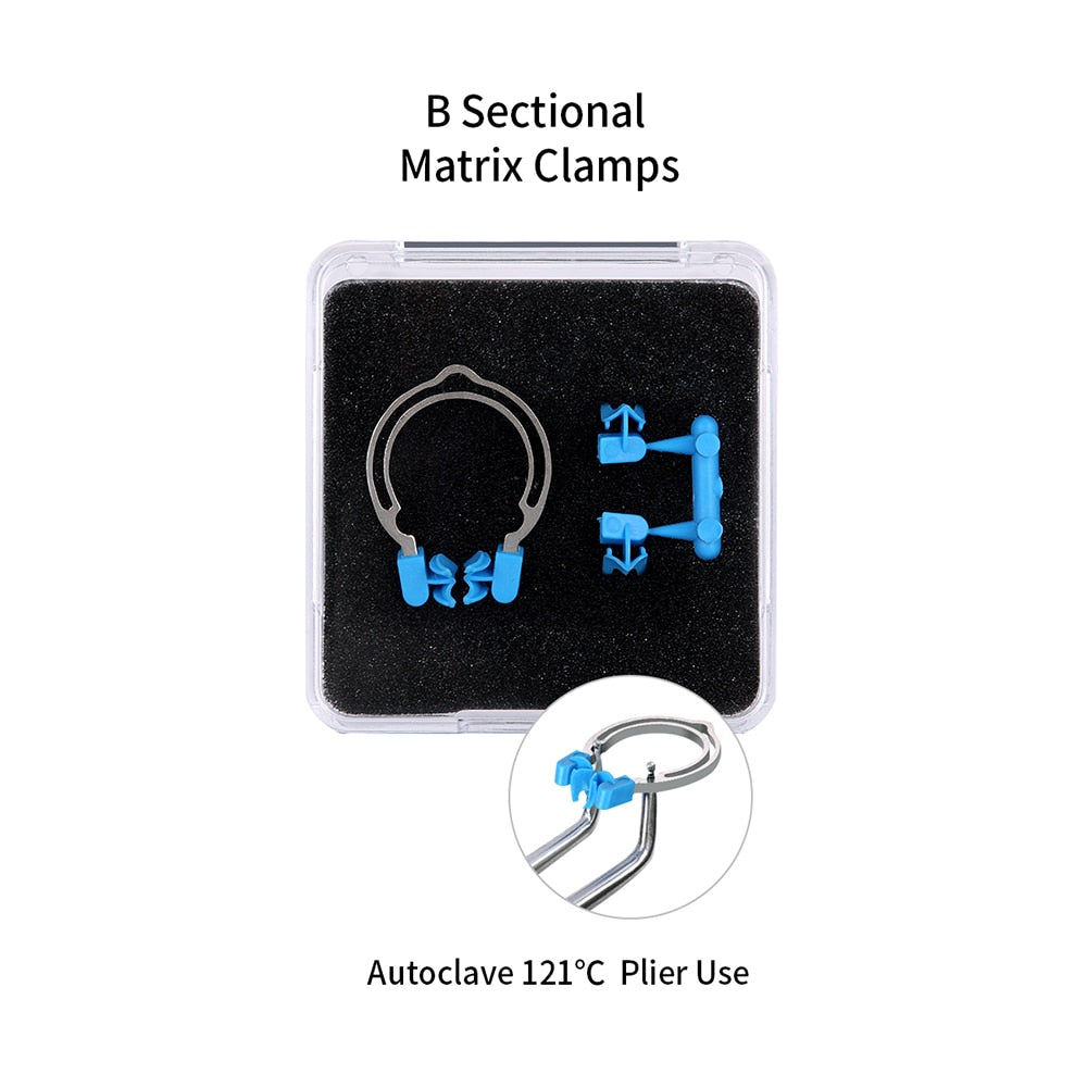 Azdent Dental Dental Matrix Sectional Contoured Matrices Clamps Wedges Metal Spring - KiwisLove