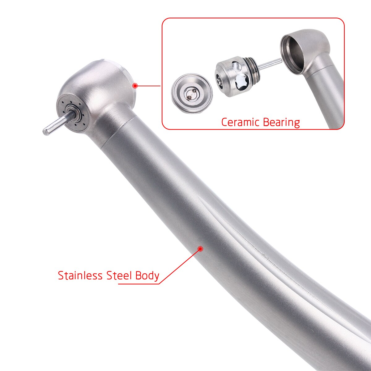 Azdent Dental High Speed Handpiece Ceramic 4 Way Spray Clean Head - KiwisLove