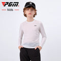 PGM Boys Golf Wear Shirt Children Sun-proof Clothing Long Sleeve Base Undershirt Youth Sports Clothes White Ultralight YF408 - KiwisLove