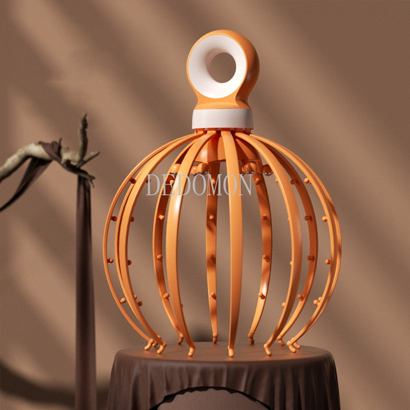 18/12 Claws Head Scalp Relaxation Massage Pain Relief Body Massager Stress Release Relaxing Octopus Claw Massager Device Unisex - KiwisLove