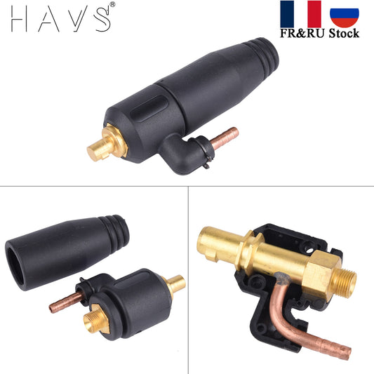 TIG Welding Power Cable Quick Convert M12*1.0 M16*1.5 Gas Adapter Transfer Integrate 10-25/35-50 Euro Connector For TIG Torch - KiwisLove