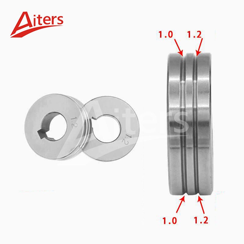 Binzel Small Wire Feeder Wheel Roller 0.8mm 1.0mm 1.2mm 1.6mm Double Size MIG Welder Welding Wire Feeding Machine - KiwisLove