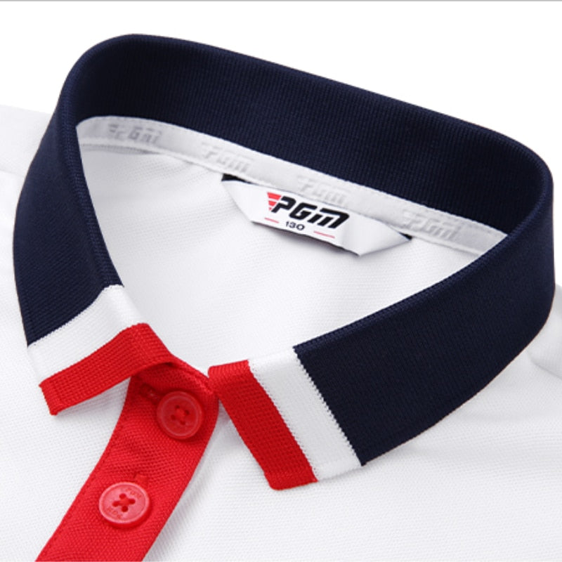 PGM Golf Girls Long Sleeve Shirts Autumn and Winter Golf Children&#39;s Wear College T-Shirt Soft YF454 - KiwisLove