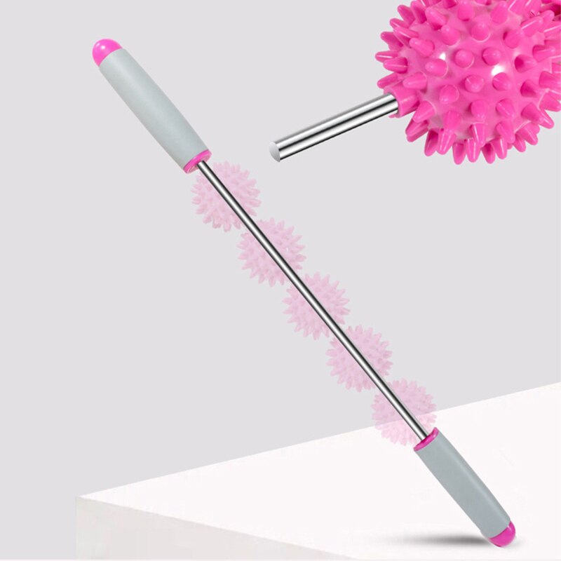 5 Balls Yoga Massage Roller Stick Trigger Point Anti Cellulite Body Massager Slimming Massage Muscle Relax Roller Relieve Stress - KiwisLove