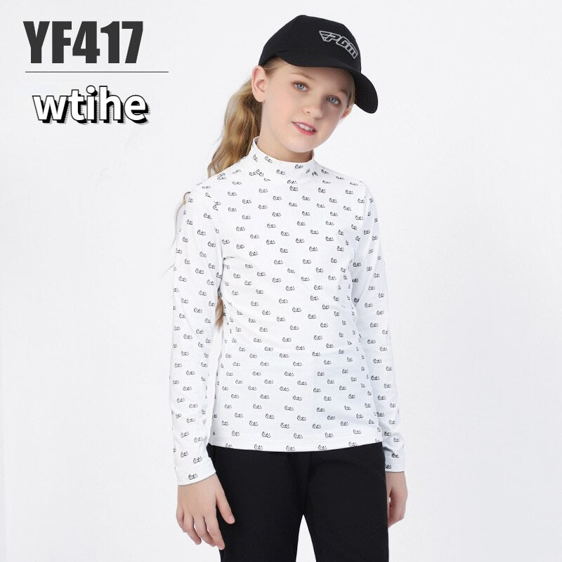 PGM Autumn Winter girls Shirt Long Sleeve Golf Clothing Keep Warm Outdoor Sports Bottoming-Shirt Ladies Slim Fit T Shirts YF417 - KiwisLove
