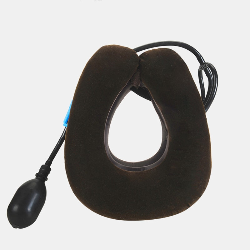 U Neck Pillow Air Inflatable Pillow Cervical Brace Neck Shoulder Pain Relax Support Massager Pillow Air Cushion Traction Soft - KiwisLove