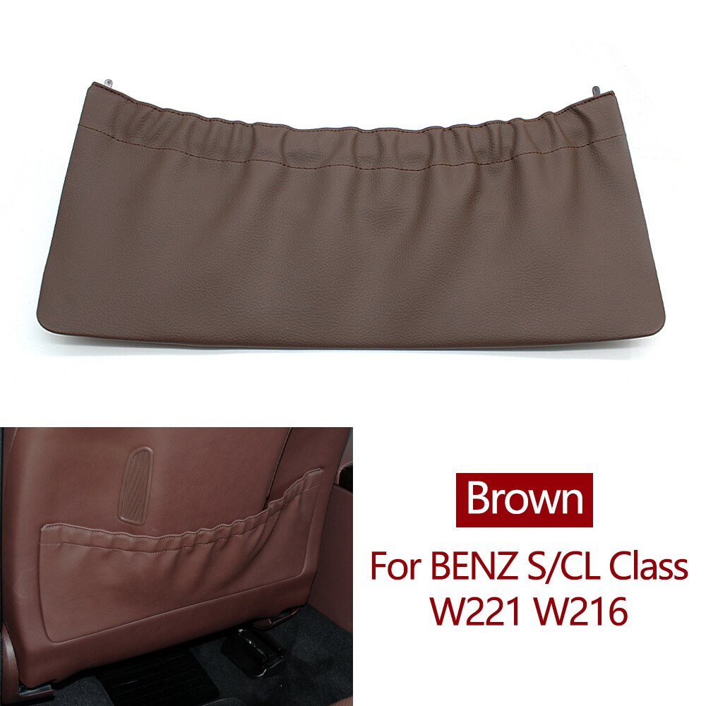 Car Front Left Right Seat Backrest Leather Storage Panel Cover Trim For Mercedes Benz S CL Class W221 W216 S300 S350 S400 S500 - KiwisLove