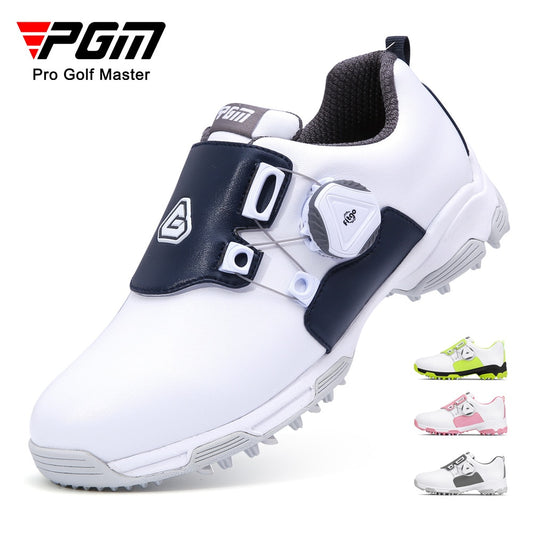 PGM Children&#39;s Golf Shoes Knob Shoelaces Anti-side Slip Waterproof Teenager Sports Shoes Boys and Girls Sneakers XZ211 - KiwisLove