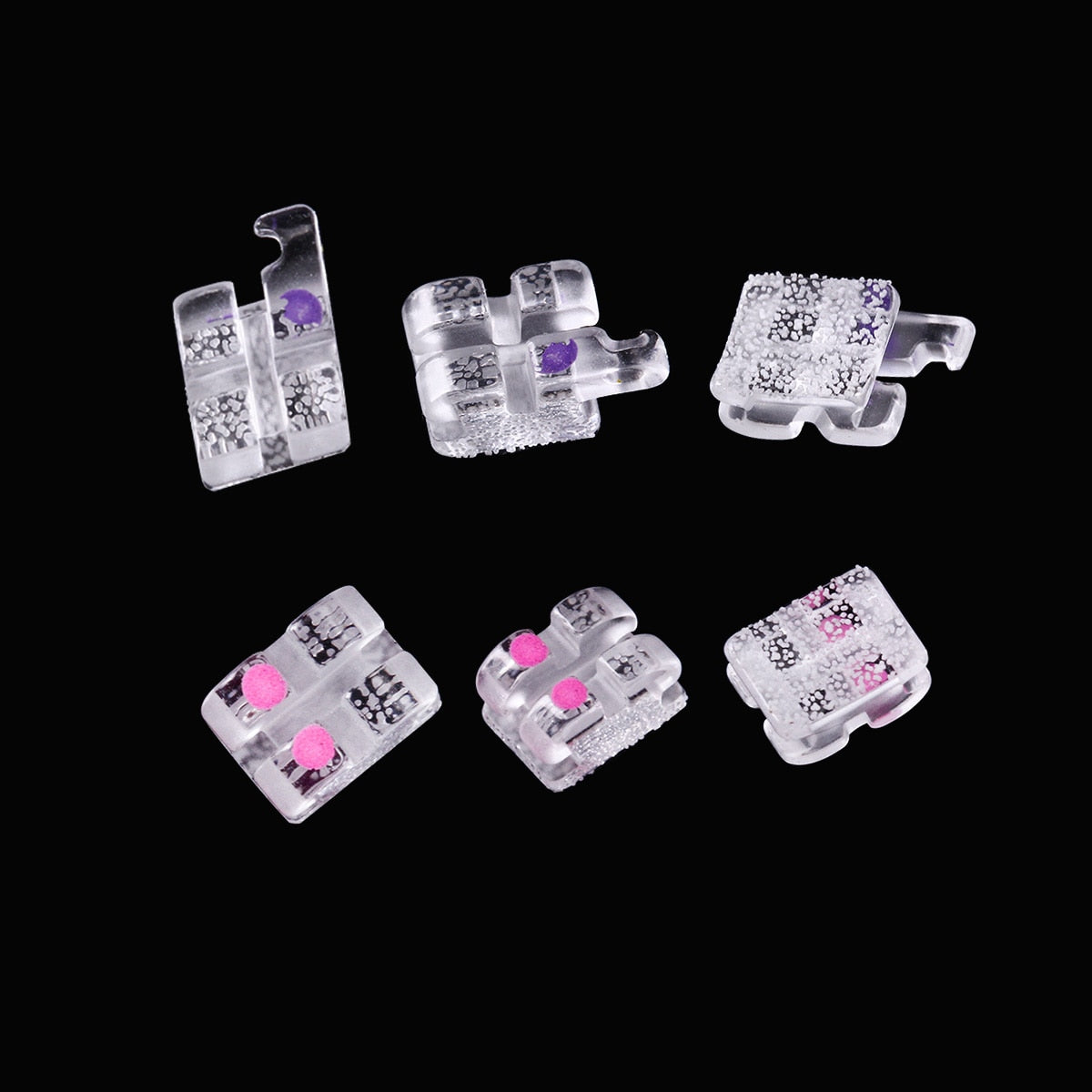 Dental Orthodontic Monocrystalline Sapphire Ceramic Bracket Roth.018. 345Hooks - KiwisLove