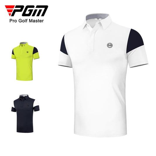 PGM Summer Men&#39;s Golf Shirts Quick-Dry Breathable Short Sleeve Tops Outdoor Sports Sweat Absorbent Golf Wear Casual M-XXL YF460 - KiwisLove